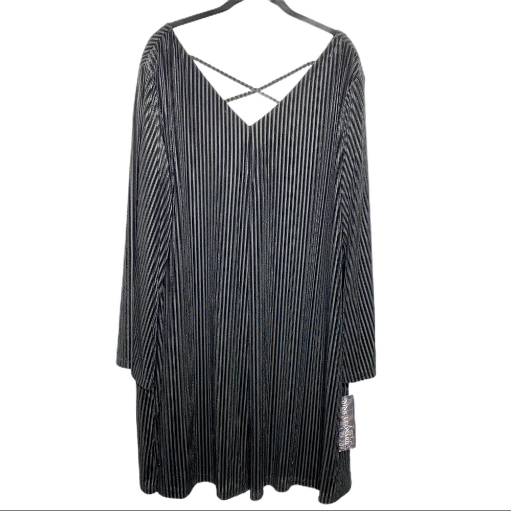 Nina Leonard Black Dress 3X